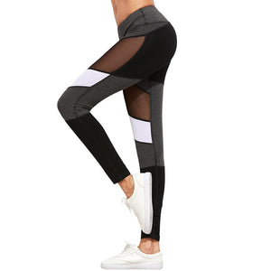 Women YOGA Running Sport Pants High Waist Workout Leggings Fitness Trousers