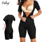 Women's Slimming Body Shapers Neoprene Sauna Suit Sexy Bodysuit Leg Fajas Waist Trainer Shapewear Zipper Plus Size