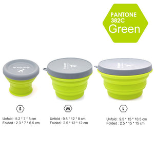 Portable Silicone Folding Bowl rinse cup Creative