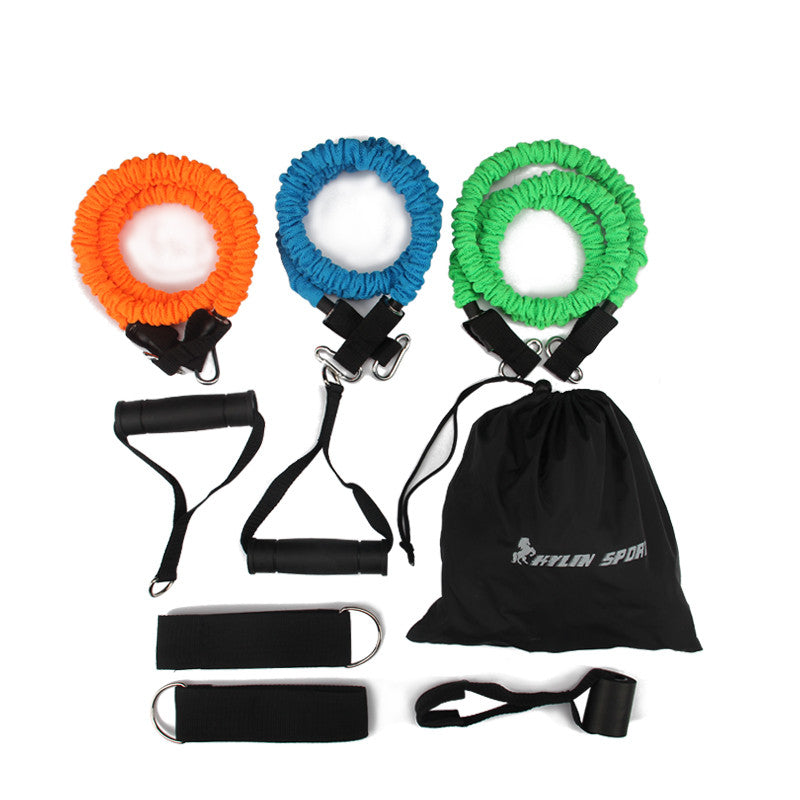 Bands exercise set fitness tube yoga workout pilates for wholesale and free shipping kylin sport