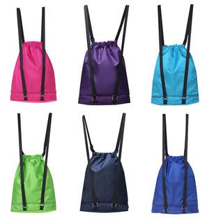 Drawstring Backpacks Nylon for Gym Sports Fitness Travel Man Woman Storage Drawstring Bag Gym Bag